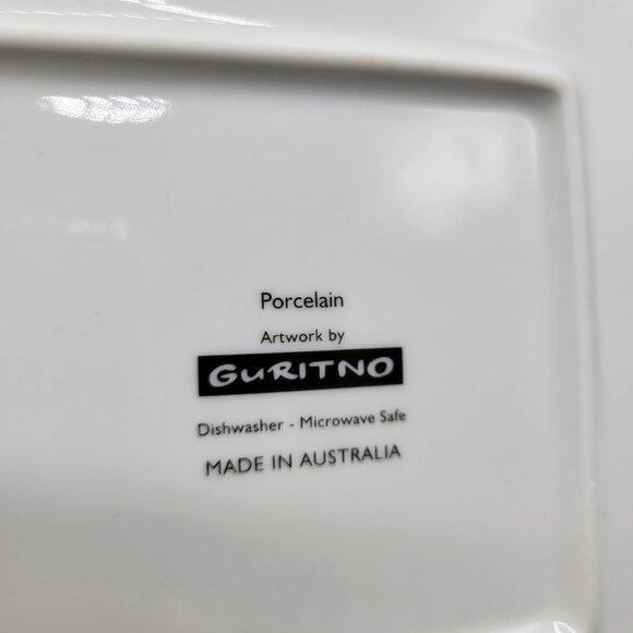 Guritno Australia Porcelain Rectangular Tray Plate Platter Ocean Scene Artwork - Picture 4 of 9